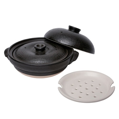 土鍋 2L スノコ付き ヘルシー土鍋 天目