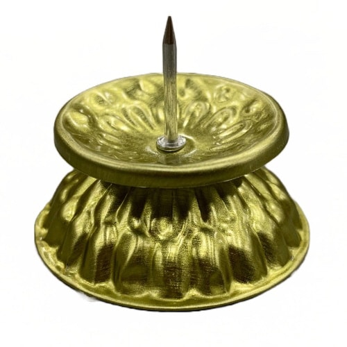 ローソク立て 菊ダルマ 金