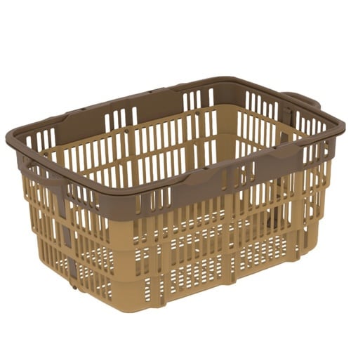 レジかご 折りたたみ ブラウン×ブラウン