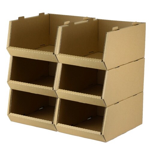 収納ボックス スタッキングコンテナ M 6個セット