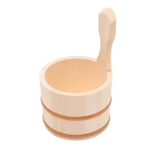 木製手桶 ゆ 片手湯桶 木製 手桶 桶 おけ