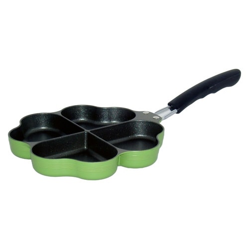 仕切りフライパン IH対応 グリーン