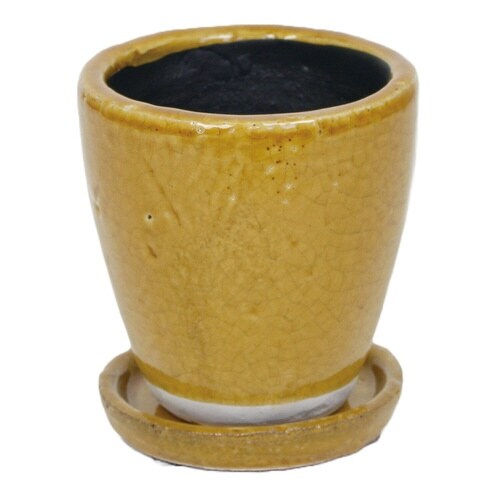 植木鉢 キュリオポットS 4号 キャメルブラウン