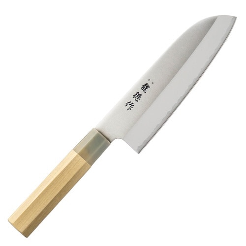 三徳包丁 16.5cm 龍徳作 八角柄 和包丁