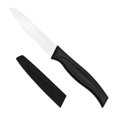 ペティナイフ 10cm サヤ付き包丁 ブラック