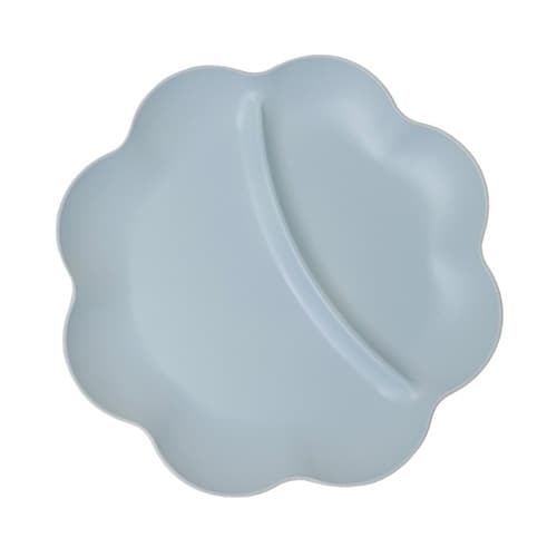 プレート 25cm フラワープレート ペールブルー