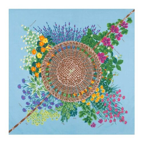 浅山美里綿二四巾ふろしき ハーブ