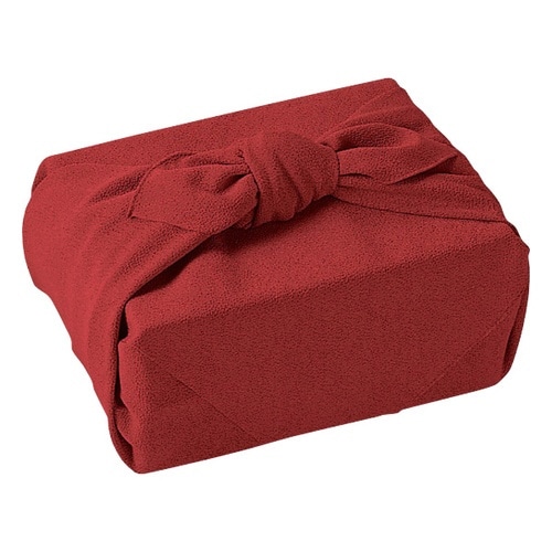 風呂敷 色がきれいなちりめん無地 二巾 リンゴ