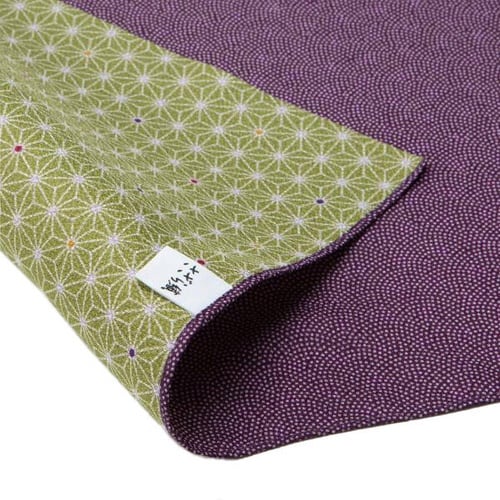 風呂敷 さざら織両面ふろしき 二巾 紫×利休