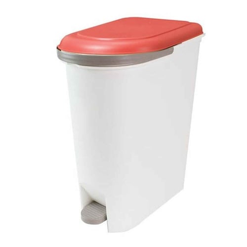 ゴミ箱 20L スリムペタルペール 持ち手 レッド