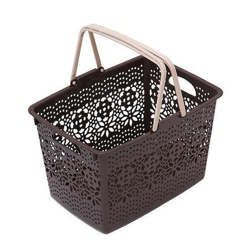 バスケット 収納 ショッピングバスケット ブラウン
