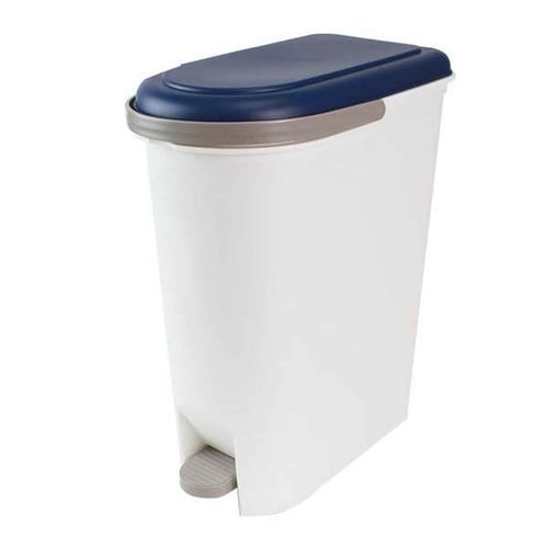 ゴミ箱 20L スリムペタルペール 持ち手 ブルー