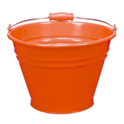 カラーバケツ 6型 ブルー/レッド レッド