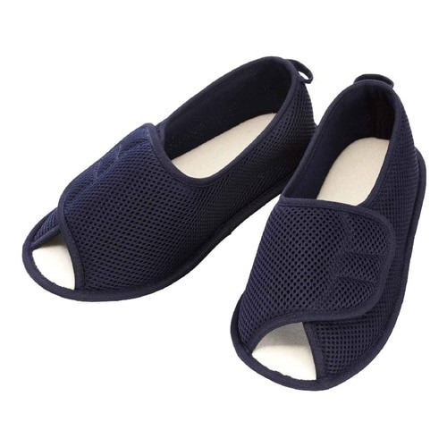 介護シューズ 早快マジック 2 オープン 紺3L