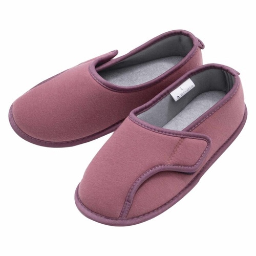 介護シューズ しっかり底でフィット パープルM