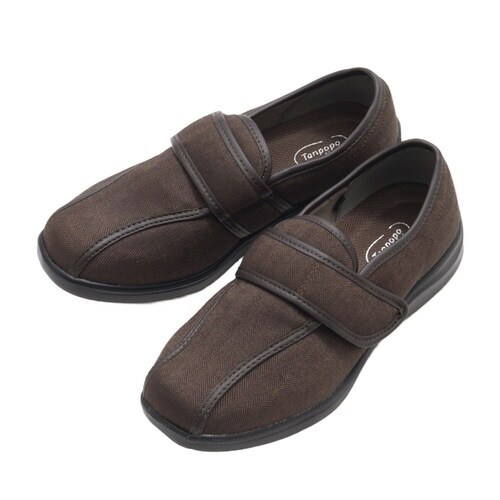 介護シューズ かるっふわっウォーク ブラウンLL