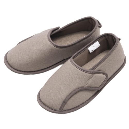 介護シューズ しっかり底でフィット ブラウンLL