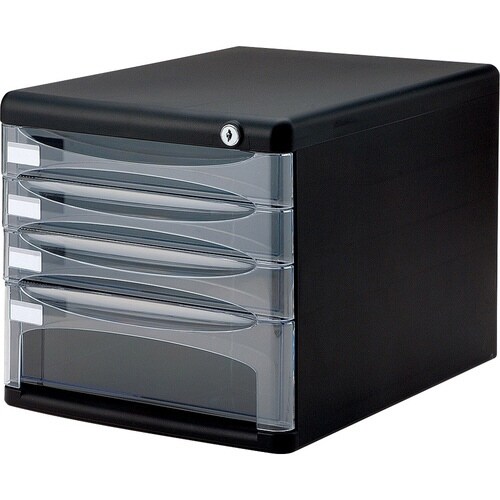 セキュリティデスクトップケース4段BK×6