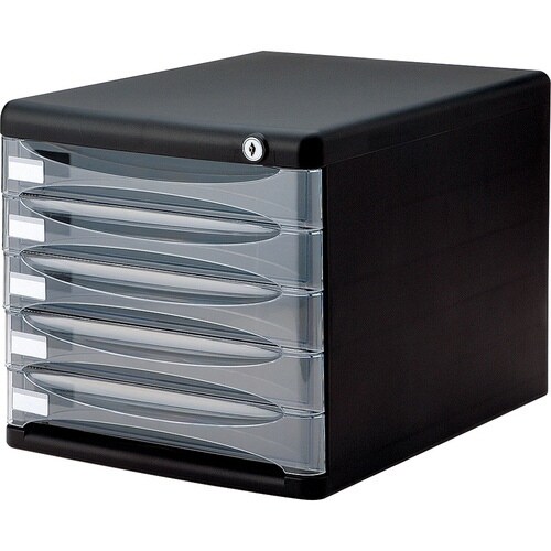 セキュリティデスクトップケース5段BK×6