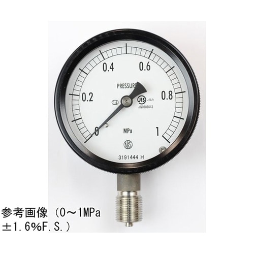 密閉型圧力計(75Φ) 立形A枠 1MP