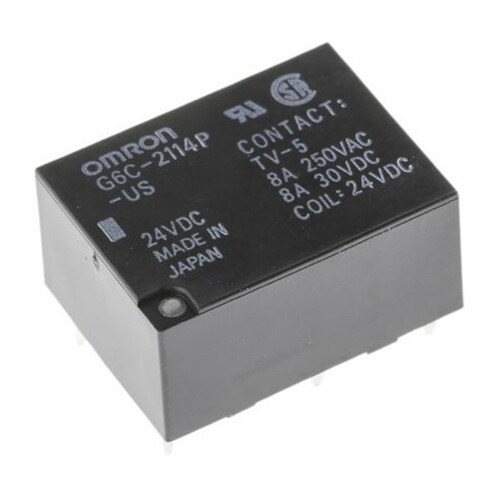 パワーリレー 24V dc DPST 8