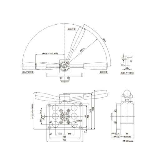 マルチカプラMAM−A型(ソケット)6ポ