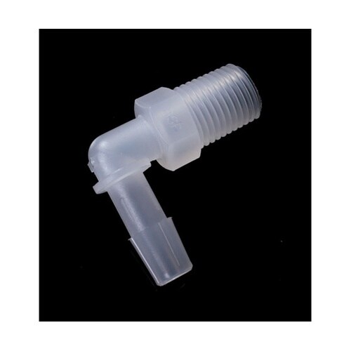 PP R1/4オスネジ付きL型アダプター