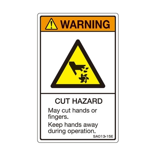 ISO規格準拠ラベル CUT HAZAR