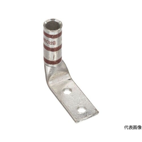 銅製圧縮端子 2穴 電線サイズ AWG2