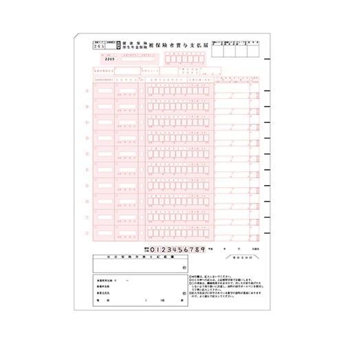 健保賞与支払届 単票 1セット(50枚入