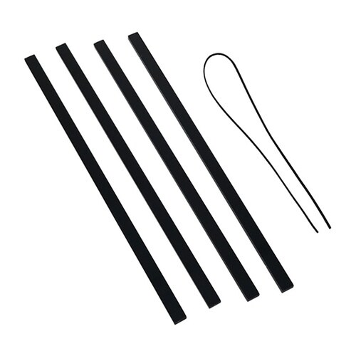 マグネット式 タペストリー棒40 ブラッ