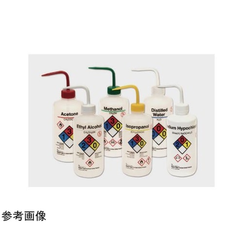 薬品識別洗浄瓶 メタノール 1000mL