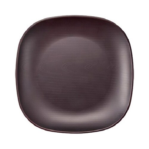 25cmスクエアプレート ダークブラウン