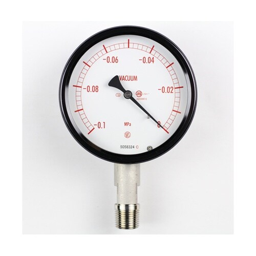 密閉型圧力計(100Φ) 真空計(負圧計