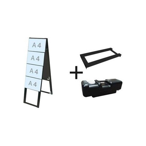 ブラックカードケーススタンド看板 A4横