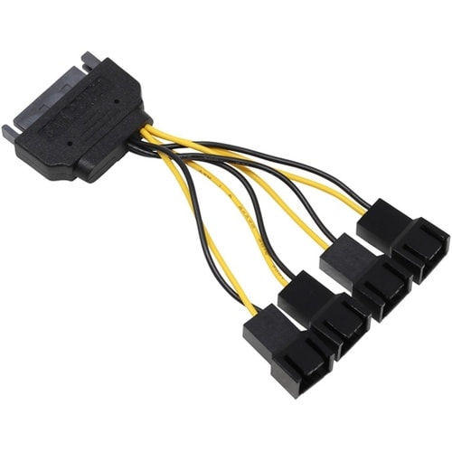 ファン用電源4分岐ケーブル 5cm CA