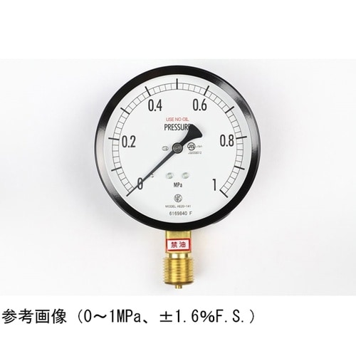 普通形圧力計(Φ100) 禁油 立形A枠