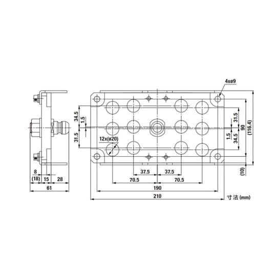 マルチカプラMAM−A型(プラグ)12ポ