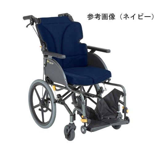アルミ製介助式車椅子 ドラロックフットブ