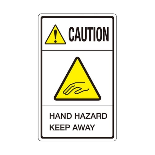 旧規格ラベル HAND HAZARD K