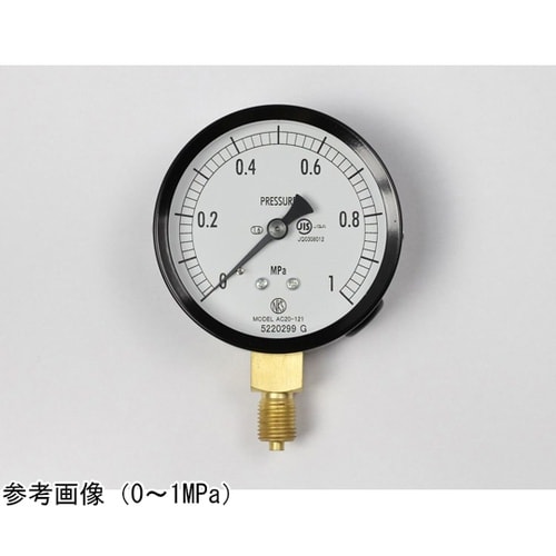 普通形圧力計(Φ75) 立形A枠 1MP