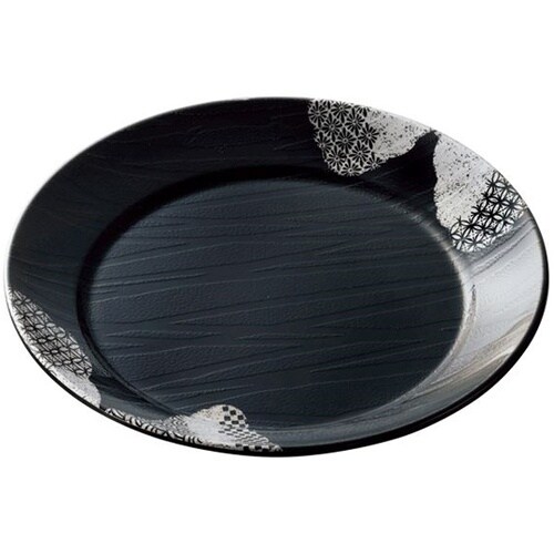 22cm丸皿 弦 銀ニシキ SJ−70−