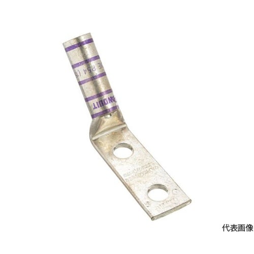 銅製圧縮端子 2穴 電線サイズ AWG4