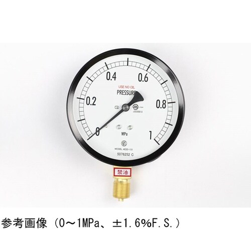 普通形圧力計(Φ100) 禁油 立形A枠