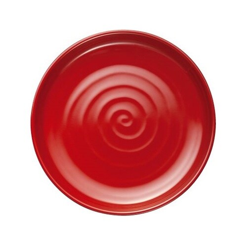 丸そば皿 内朱外黒 DMS−10−RB