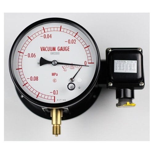 マイクロスイッチ接点付圧力計(150Φ)