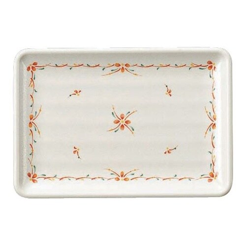 焼物皿 中 花赤絵(あかえ) YD−31