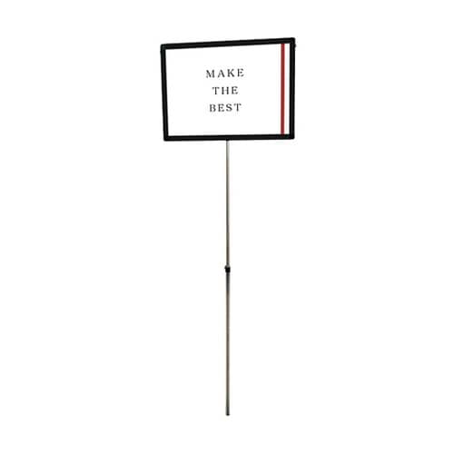 ブラックプラカードポールA A2横 BP