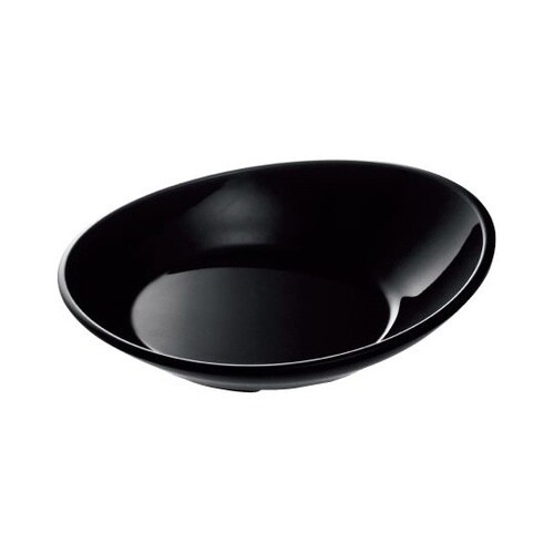 21cmスロープディッシュ 黒 BY−2