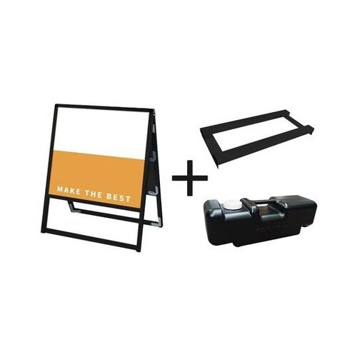 ブラックバリウススタンド看板 アルミ複合